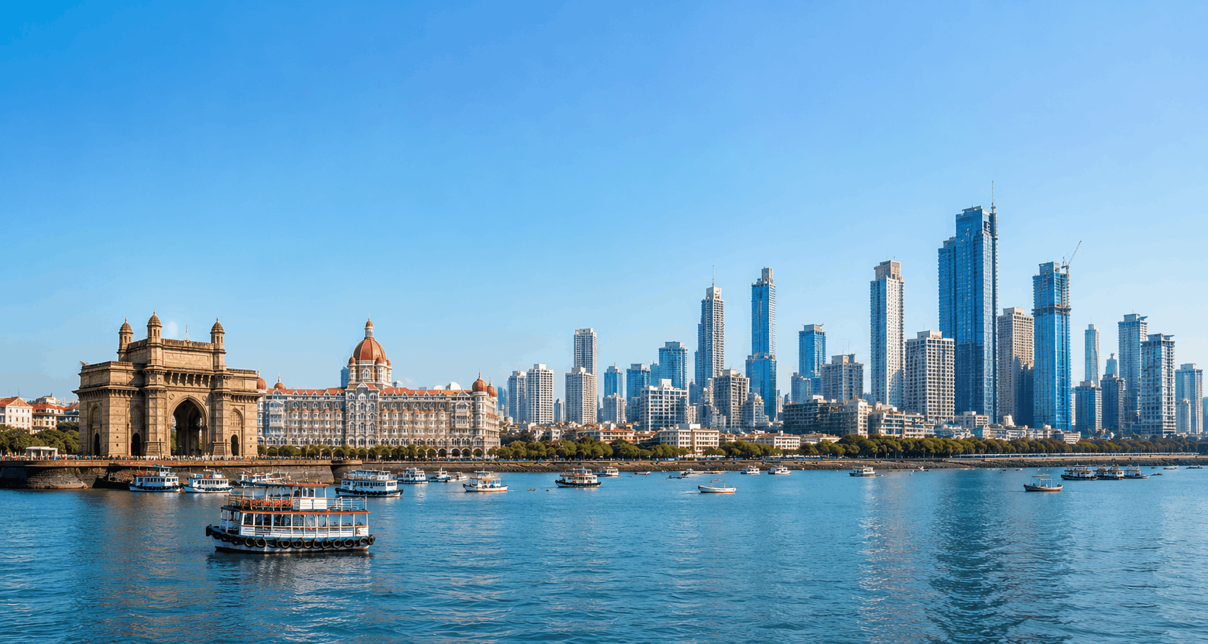 Mumbai Luxury Skyline Background